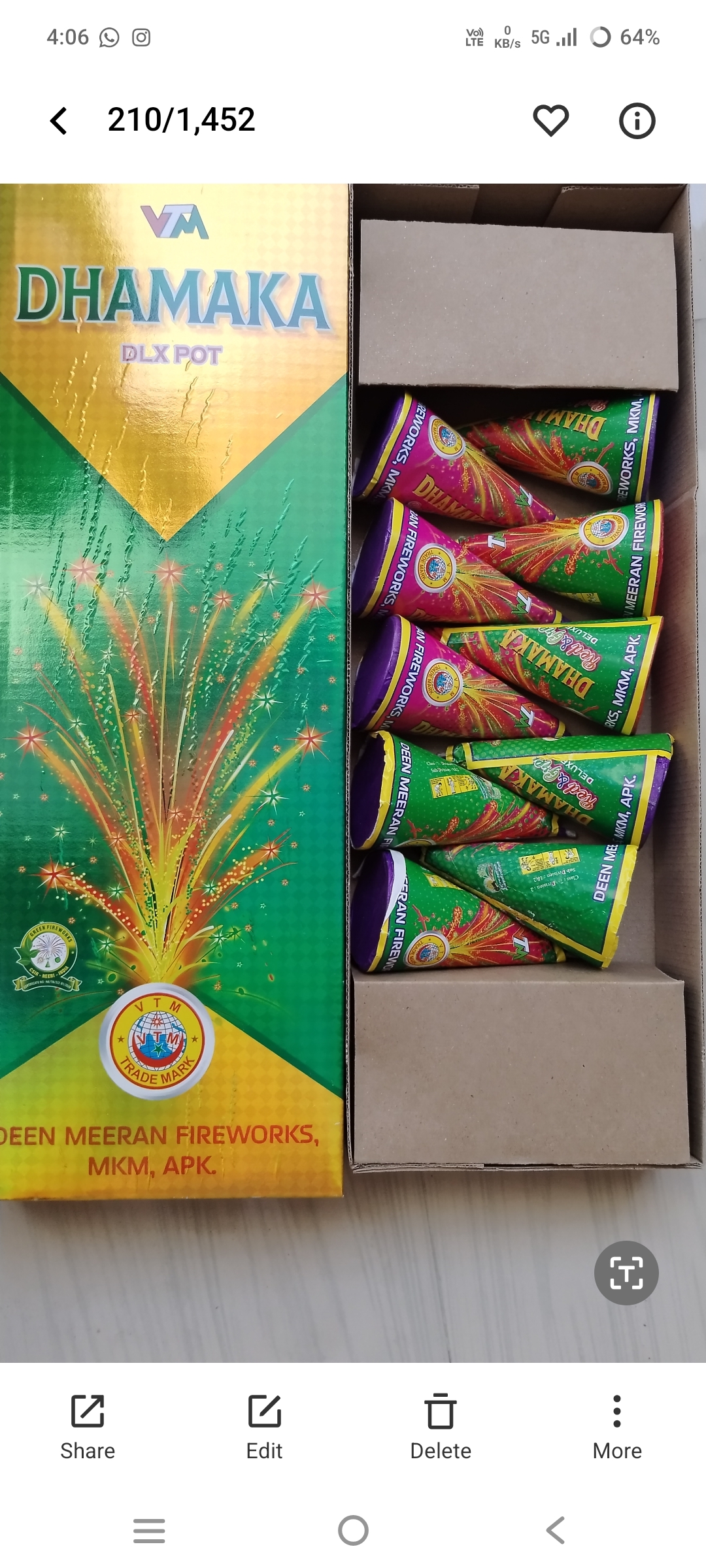 usha crackers Deen Meeran Flower Pots