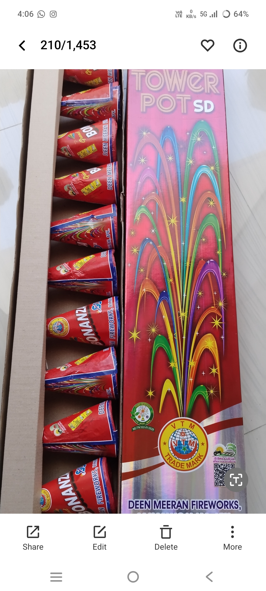 usha crackers Deen Meeran Flower Pots